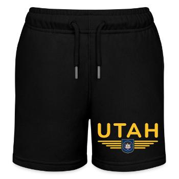 T-shirt Utah Fan – Nature & Liberté - Short de jogging enfant bio Stanley/Stella - noir - Devant