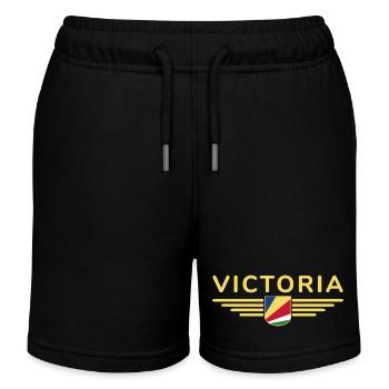 Victoria Seychelles fans : Chemises élégantes - Short de jogging enfant bio Stanley/Stella - noir - Devant