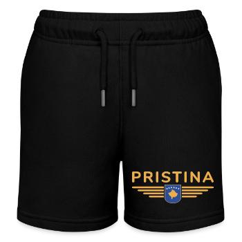 Pristina Kosovo Fan T-Shirt Design - Short de jogging enfant bio Stanley/Stella - noir - Devant