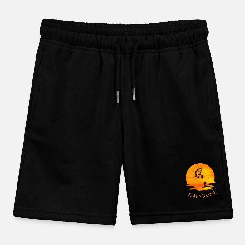 Fish Attack Kids Organic Sweat Shorts by Stanley/Stella