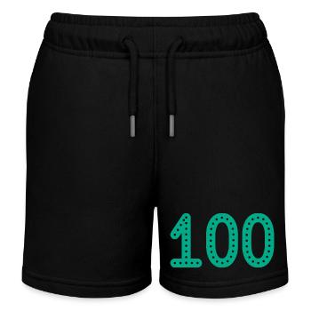 100 YEARS. 100th ANNIVERSARY. ANNIVERSARY 100 YEARS. - Kids Organic Sweat Shorts by Stanley/Stella - black - Front