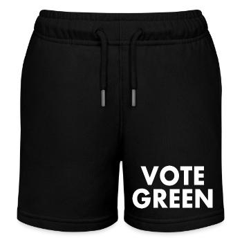 Vote green - Short de jogging enfant bio Stanley/Stella - noir - Devant