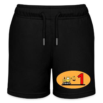 Bagger - Kinder Organic Joggingshorts Mini Bolter von Stanley/Stella - Schwarz - Vorne