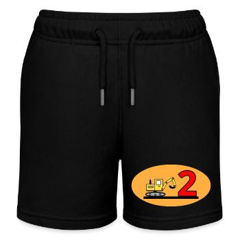 Bagger - Kinder Organic Joggingshorts Mini Bolter von Stanley/Stella - Schwarz - Vorne
