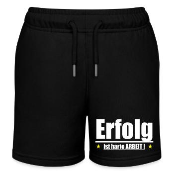Erfolg ist harte Arbeit - Kinder Organic Joggingshorts Mini Bolter von Stanley/Stella - Schwarz - Vorne