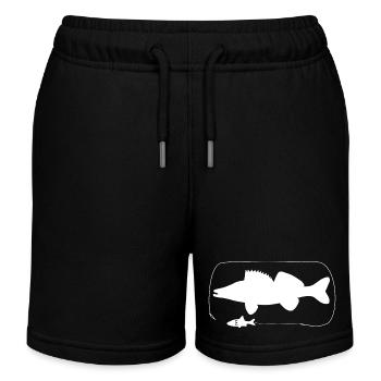Sandre avec appât naturel - Short de jogging enfant bio Stanley/Stella - noir - Devant