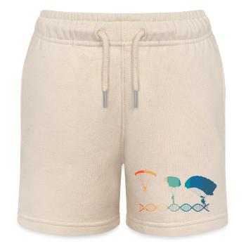 Parachutes are in my DNA - Kids Organic Sweat Shorts by Stanley/Stella - soft Ecru - Front