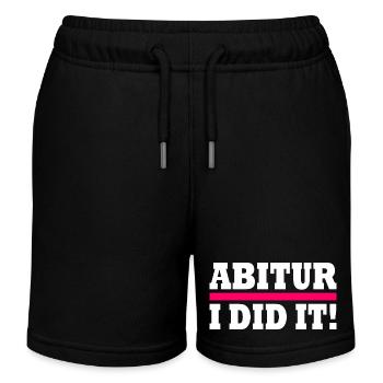 Abitur - Kinder Organic Joggingshorts Mini Bolter von Stanley/Stella - Schwarz - Vorne