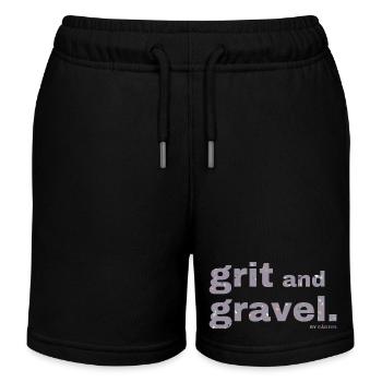 Gravel, Mountainbike, Leidenschaft, Radfahren - Kinder Organic Joggingshorts Mini Bolter von Stanley/Stella - Schwarz - Vorne