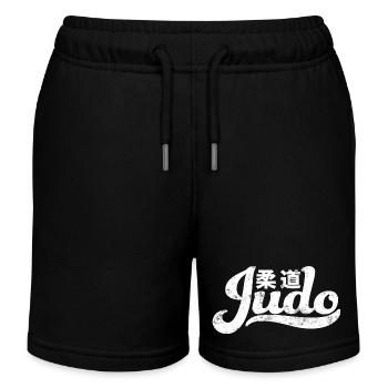 Judo - Short de jogging enfant bio Stanley/Stella - noir - Devant