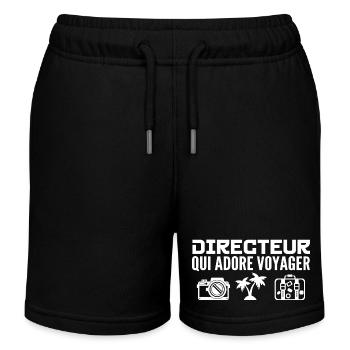 Reisende & Regisseure: Leidenschaft & Entdeckung - Kinder Organic Joggingshorts Mini Bolter von Stanley/Stella - Schwarz - Vorne