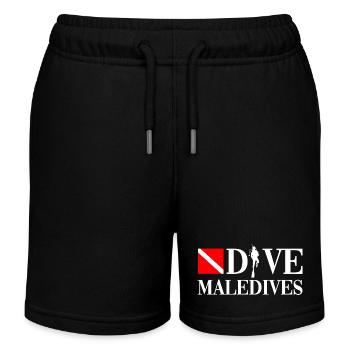 Dive - Maledives - Diver - Taucher - tauchen Scuba - Kinder Organic Joggingshorts Mini Bolter von Stanley/Stella - Schwarz - Vorne