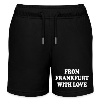 From frankfurt with love - Kids Organic Sweat Shorts by Stanley/Stella - black - Front