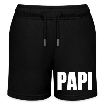Papi - Short de jogging enfant bio Stanley/Stella - noir - Devant