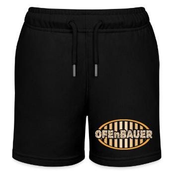 Constructeur de poêles comme métier - Short de jogging enfant bio Stanley/Stella - noir - Devant