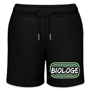 Work Biologist - Kids Organic Sweat Shorts by Stanley/Stella - black - Front
