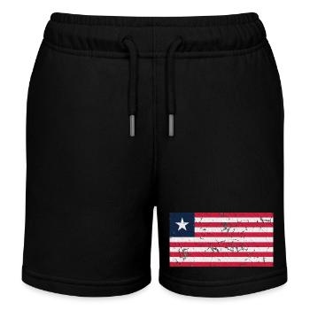 Liberia Liberia - Kids Organic Sweat Shorts by Stanley/Stella - black - Front