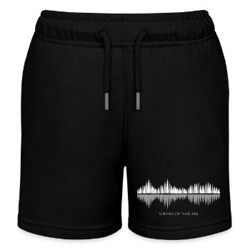 Sound of Nature - Winter - Kids Organic Sweat Shorts by Stanley/Stella - black - Front