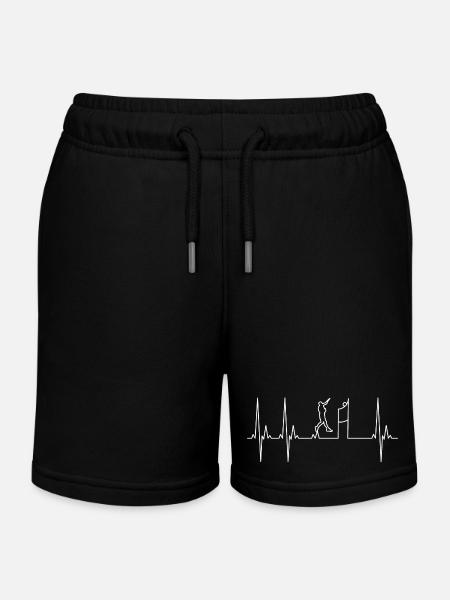 Électrocardiogramme Volleyball - Short de jogging enfant bio Stanley/Stella - noir