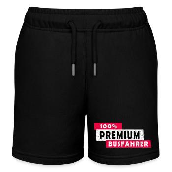 100% Premium Busfahrer Design / Geschenkidee - Kinder Organic Joggingshorts Mini Bolter von Stanley/Stella - Schwarz - Vorne