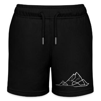 Berg - Kinder Organic Joggingshorts Mini Bolter von Stanley/Stella - Schwarz - Vorne