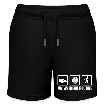 Runners' Weekend - Kids Organic Sweat Shorts by Stanley/Stella - black - Front