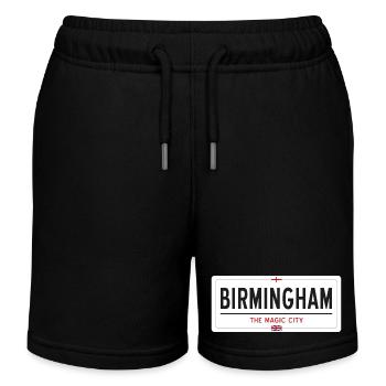 Ortsschild in Birmingham - Kinder Organic Joggingshorts Mini Bolter von Stanley/Stella - Schwarz - Vorne