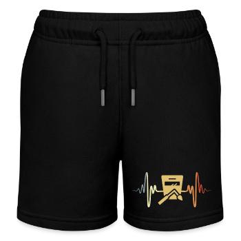 Welder Heart Palpitations Vintage - Kids Organic Sweat Shorts by Stanley/Stella - black - Front