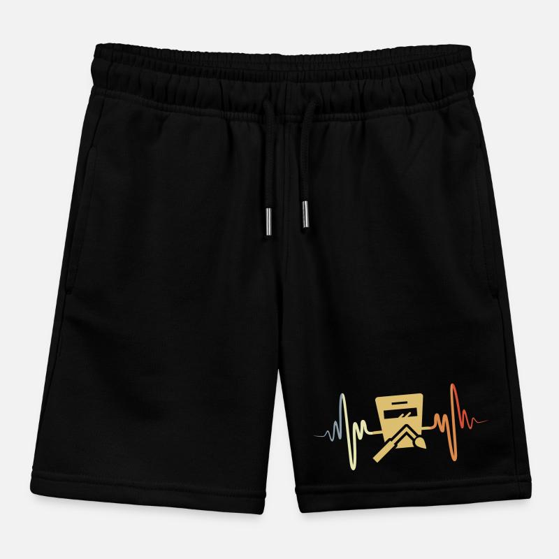 Welder Heart Palpitations Vintage Kids Organic Sweat Shorts by Stanley/Stella
