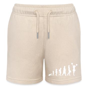 Evolution Of A Cheerleader - Kids Organic Sweat Shorts by Stanley/Stella - soft Ecru - Front