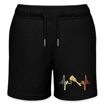 Vintage Painter's Brush - Kids Organic Sweat Shorts by Stanley/Stella - black - Front