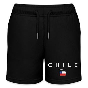 Flagge von Chile, Chilenischer Stolz - Kinder Organic Joggingshorts Mini Bolter von Stanley/Stella - Schwarz - Vorne
