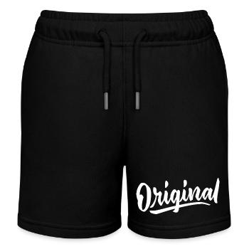 Langue source - Short de jogging enfant bio Stanley/Stella - noir - Devant
