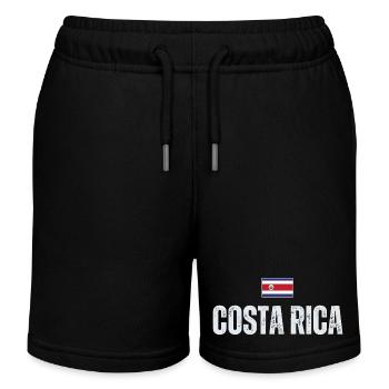 I love Costa Rica, Costa Rica Flagge - Kinder Organic Joggingshorts Mini Bolter von Stanley/Stella - Schwarz - Vorne