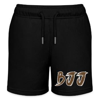 BJJ Brauner Gürtel – Jiu Jitsu Rang Design - Kinder Organic Joggingshorts Mini Bolter von Stanley/Stella - Schwarz - Vorne