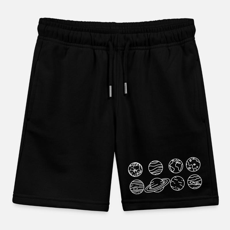 Solar System Planets – Solar System Space Kids Organic Sweat Shorts by Stanley/Stella