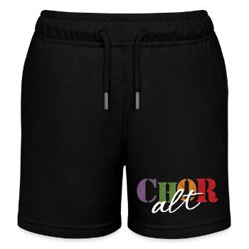 Chor Alt - Kinder Organic Joggingshorts Mini Bolter von Stanley/Stella - Schwarz - Vorne