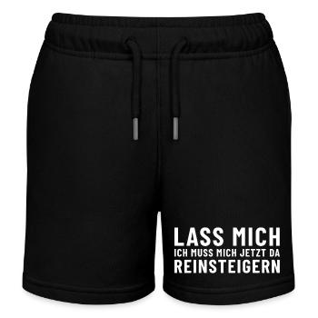 Lass mich ich muss mich jetzt da reinsteigern - Kinder Organic Joggingshorts Mini Bolter von Stanley/Stella - Schwarz - Vorne