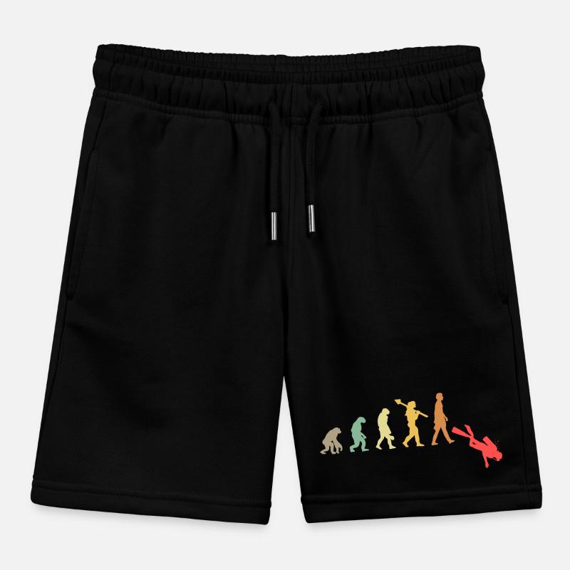 Evolution Tauchen Scuba Diver Kinder Organic Joggingshorts Mini Bolter von Stanley/Stella