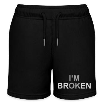 Mentalement brisé - Short de jogging enfant bio Stanley/Stella - noir - Devant