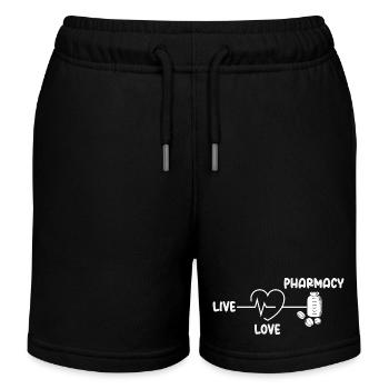 Liebe Job Herz Apotheker Pharmazietechniker - Kinder Organic Joggingshorts Mini Bolter von Stanley/Stella - Schwarz - Vorne