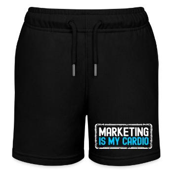 Marketing Manager - Kids Organic Sweat Shorts by Stanley/Stella - black - Front