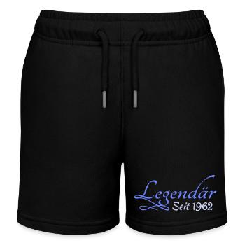 Heldin 1962 - Kinder Organic Joggingshorts Mini Bolter von Stanley/Stella - Schwarz - Vorne