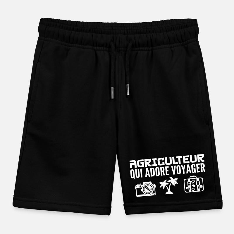 Travelers & Farmers: Passion & Discovery Kids Organic Sweat Shorts by Stanley/Stella