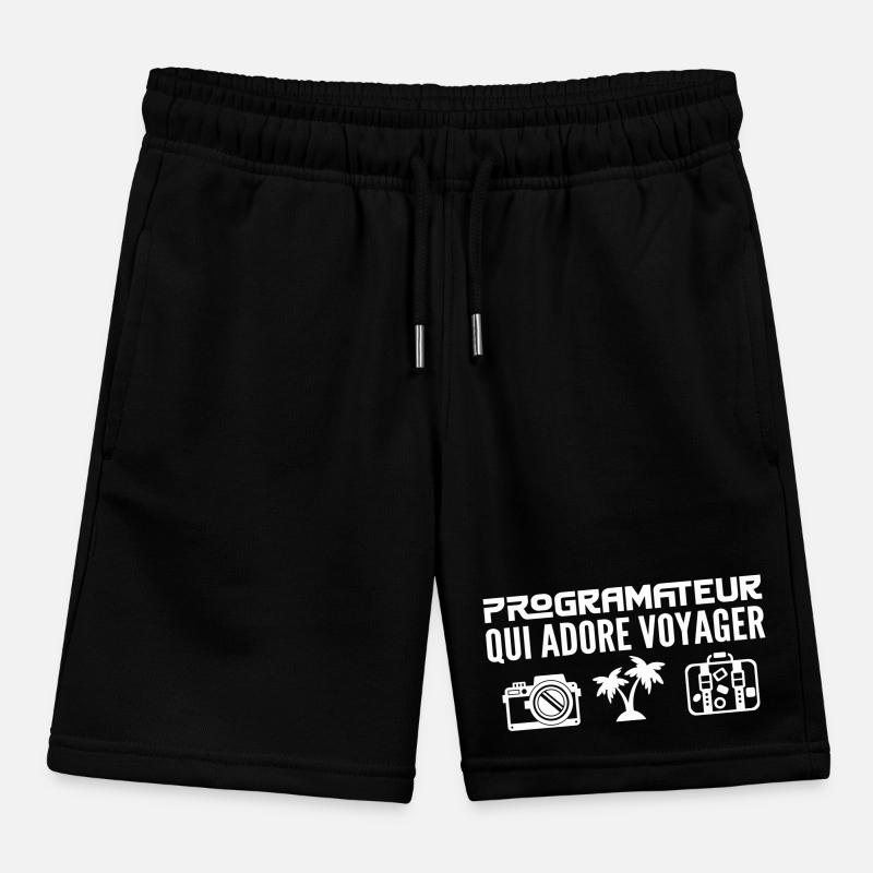 Voyageurs & Programateurs : Passion & Découverte Short de jogging enfant bio Stanley/Stella