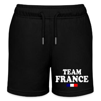 Frankreich - Kinder Organic Joggingshorts Mini Bolter von Stanley/Stella - Schwarz - Vorne