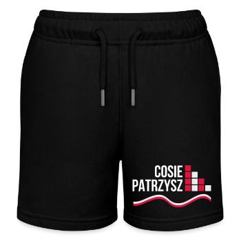 Polen Polska polnisch polnischer Spruch Was guckst - Kinder Organic Joggingshorts Mini Bolter von Stanley/Stella - Schwarz - Vorne