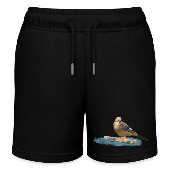 Eichelhäher - Kinder Organic Joggingshorts Mini Bolter von Stanley/Stella - Schwarz - Vorne