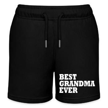Best grandma ever - Kinder Organic Joggingshorts Mini Bolter von Stanley/Stella - Schwarz - Vorne
