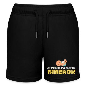 JE PEUX PAS BIBERON - Short de jogging enfant bio Stanley/Stella - noir - Devant